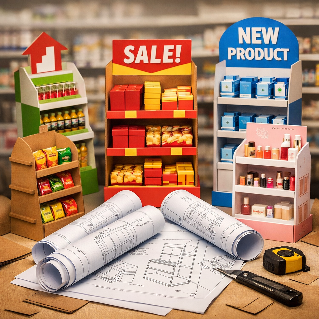 How to Design Eye-catching Corrugated Cardboard POP Displays