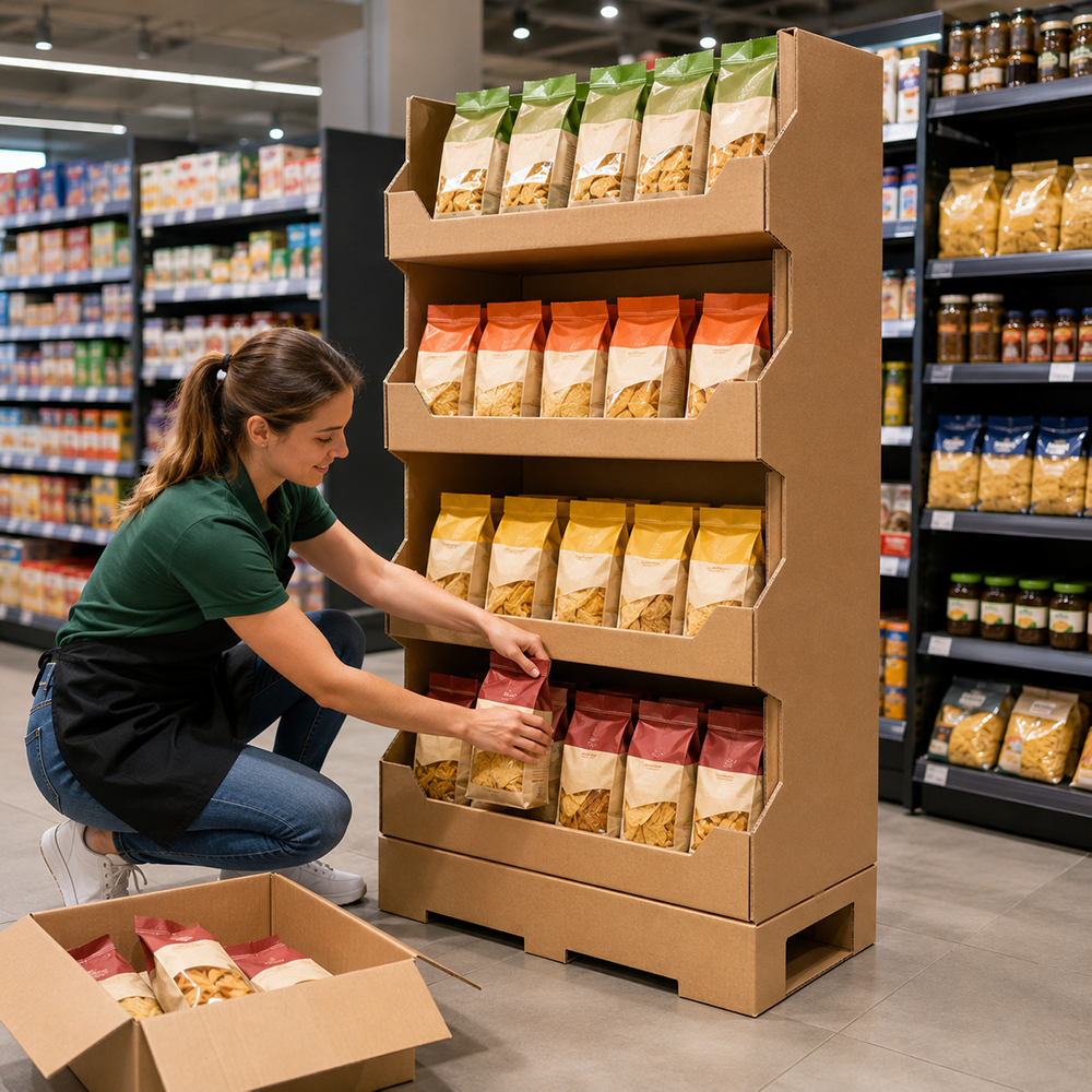 How to Design a Cardboard Display for Easy Restocking