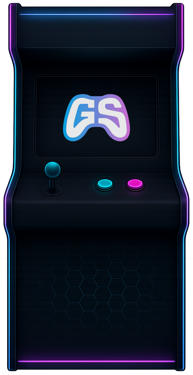 GameSpace arcade style controller logo illustration