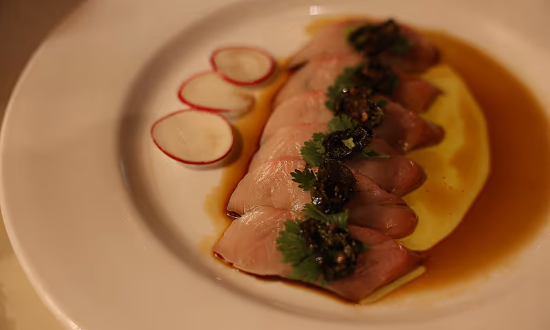 Hamachi Sashimi With Crispy Jalapeño