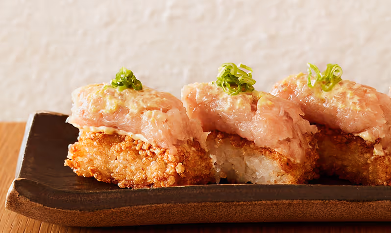 Crispy Rice With Hamachi Yuzu