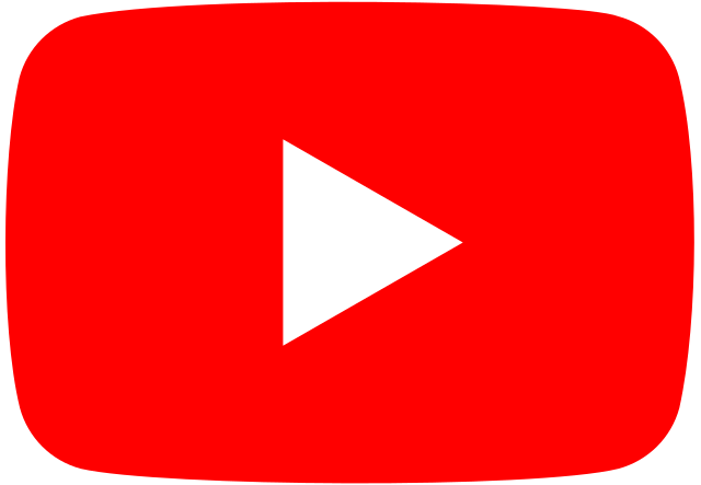 YouTube red rounded rectangle with white play button in the center.