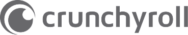 Crunchyroll logo featuring a stylized circular swirl icon followed by the word 'crunchyroll' in lowercase letters.