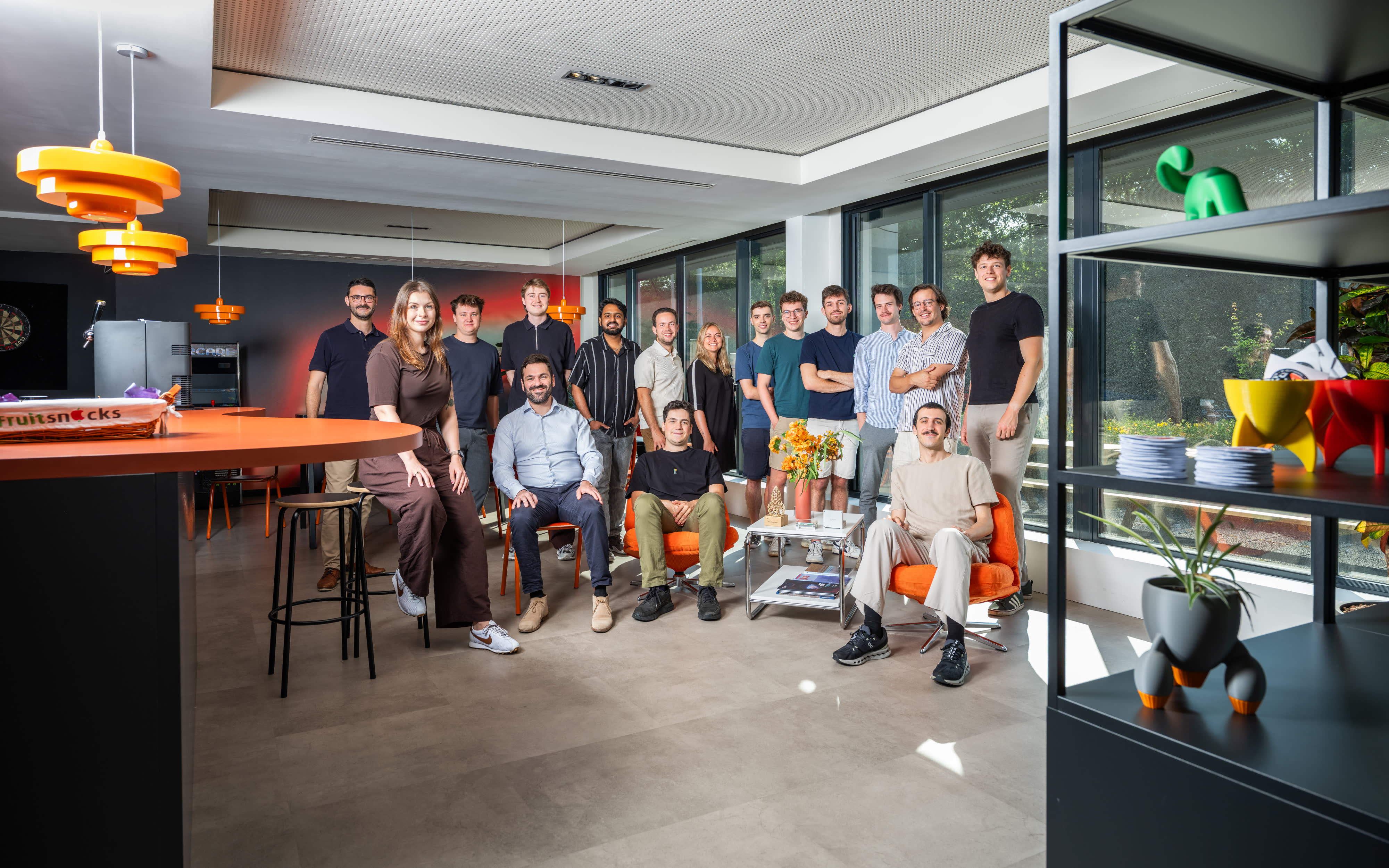 The EDGX team in the new office in Ghent