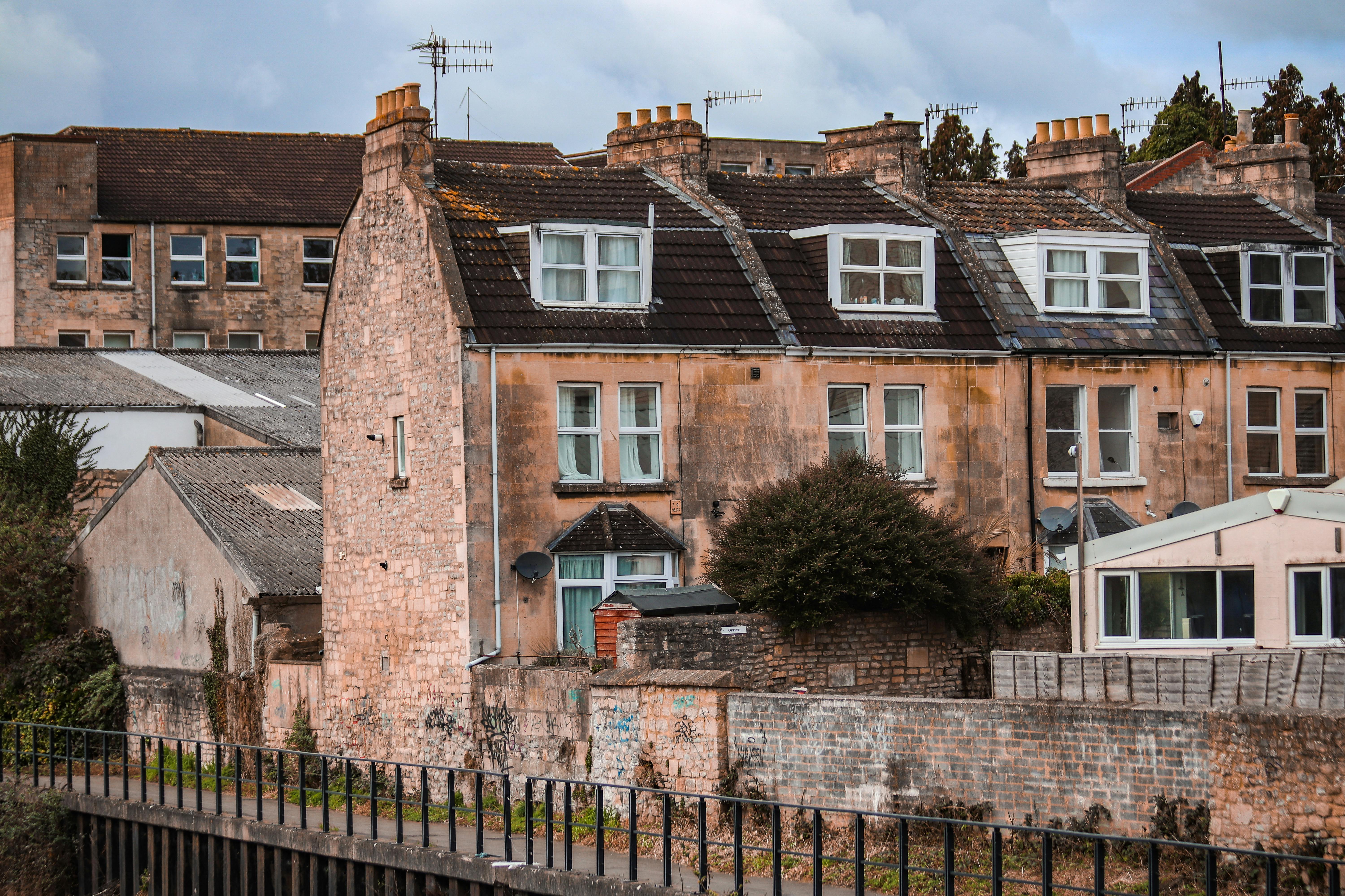 A row of terrace houses showing property sourcing services from Roberts Renovations