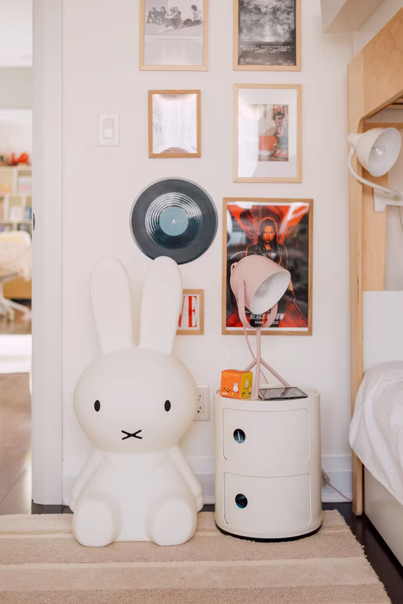 Stylish teenage bedroom with contemporary furniture, neutral tones and decorative accents designed remotely by Roberts Renovations