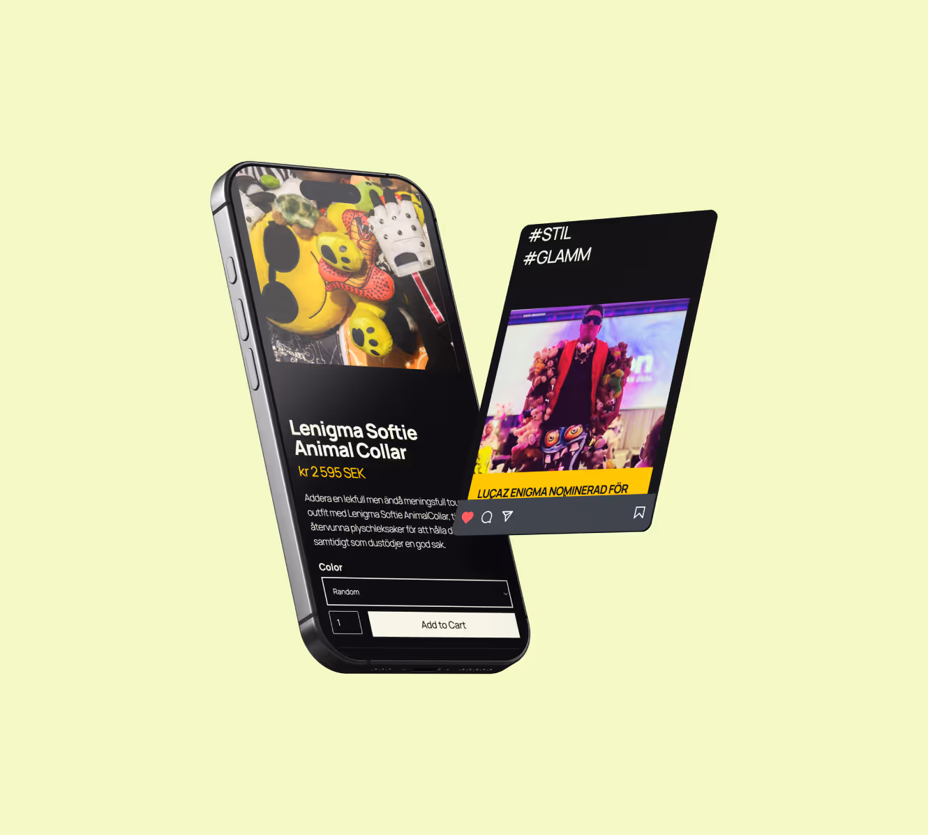 Mockup av Lenigma Sweden
