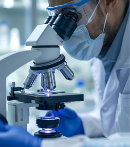 Detailed view of blood diagnostics revealing longevity and health risk insights