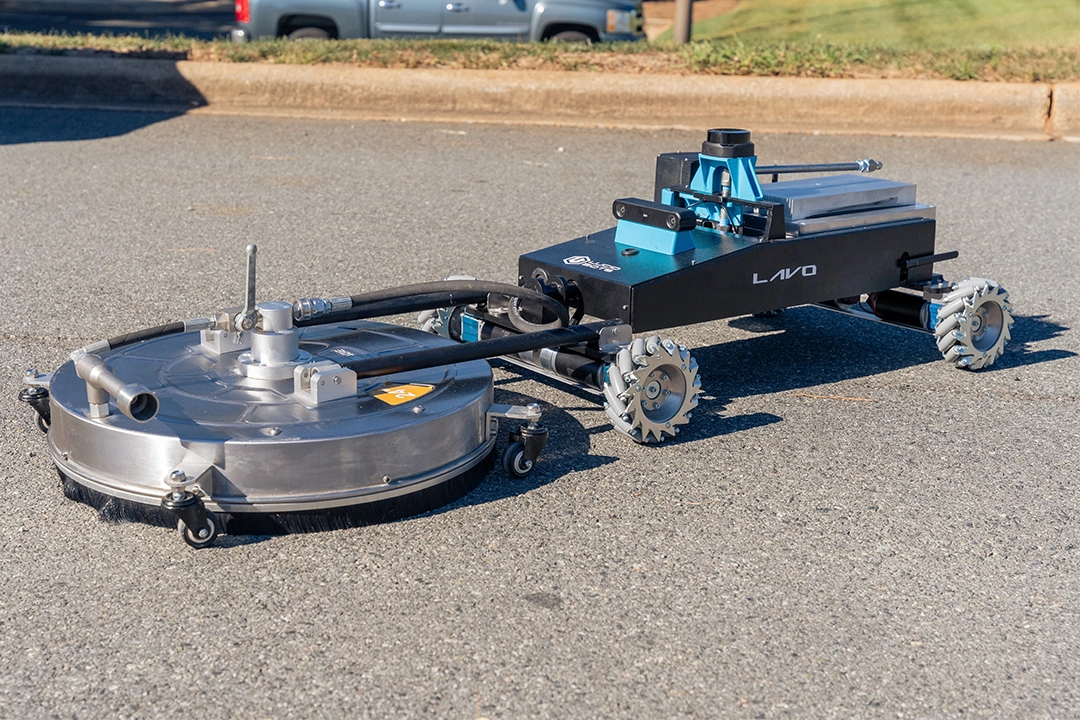 Lavo AI prototype on asphalt