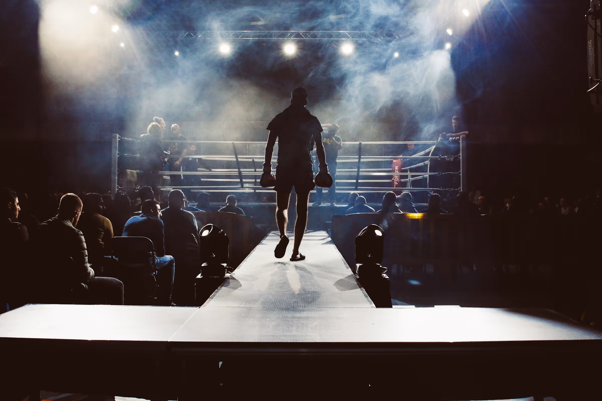 boxer on stage