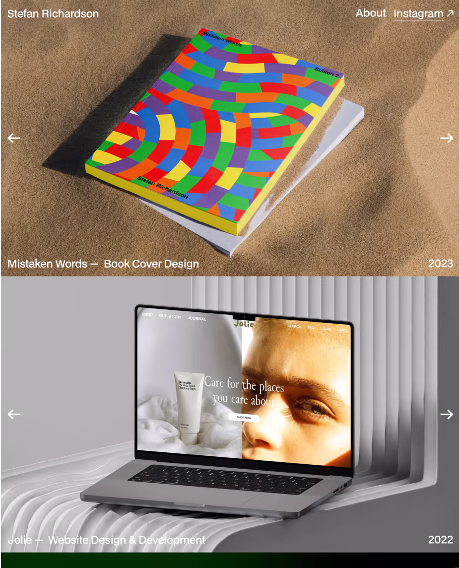 Colourful book cover and beauty website hero image