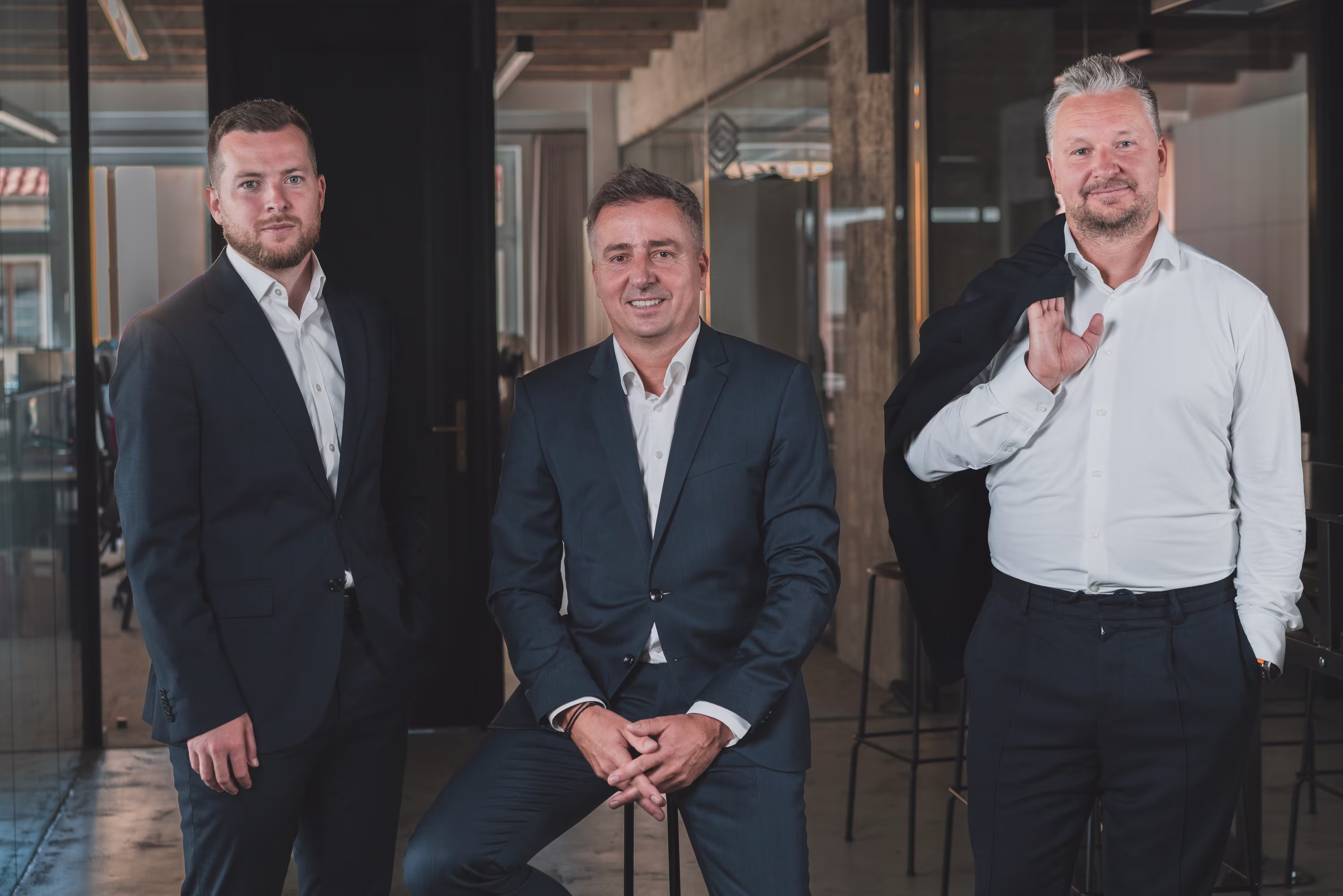 Partneři ZDR Investments Radek Hladký, Roman Latuske a CEO David Čubr