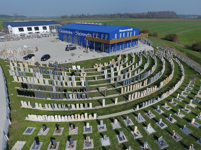 Luftaufnahme der Firma Messerschmidt in Crailsheim
