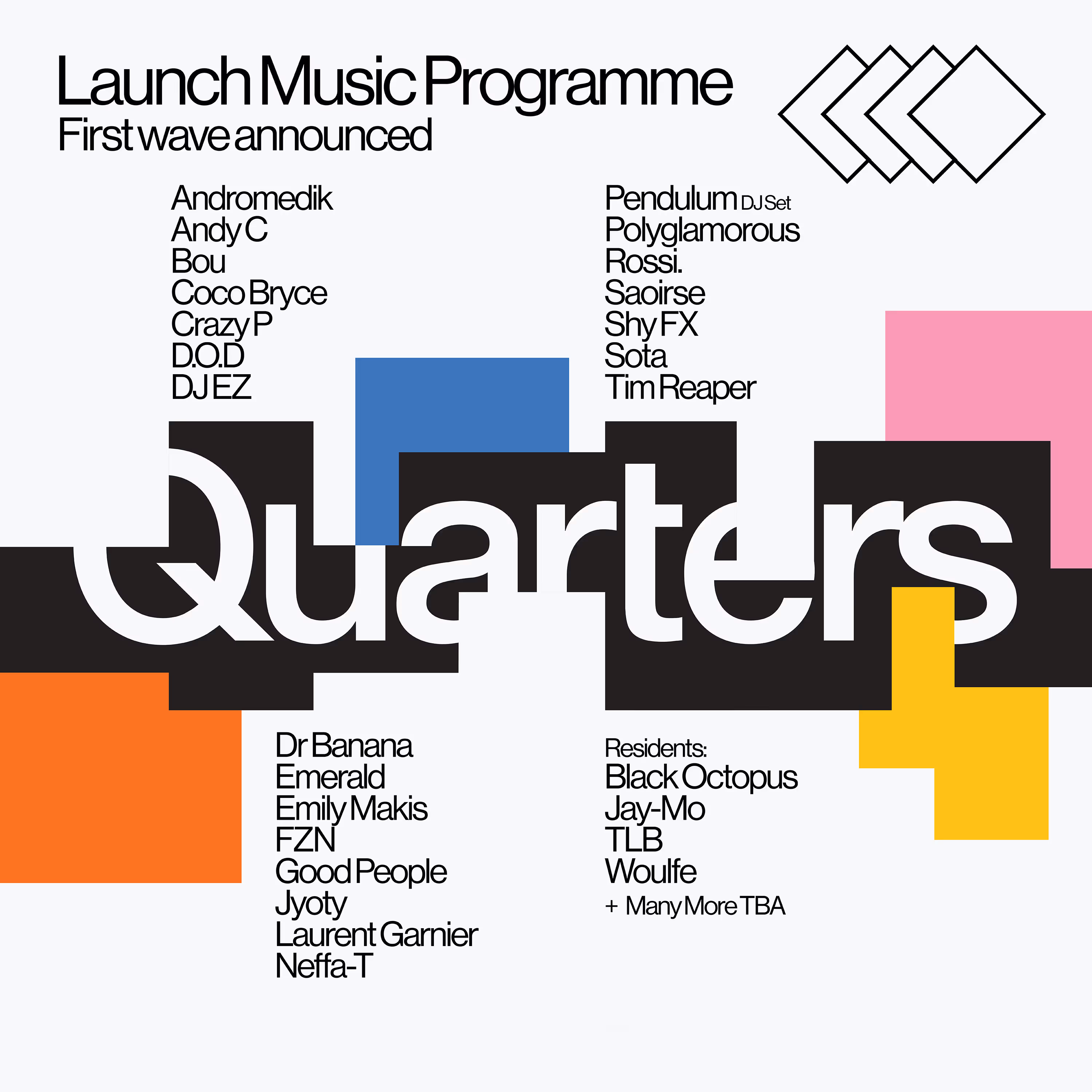The Launch Music Programme Event Image for Quarters Nightclub in Brighton