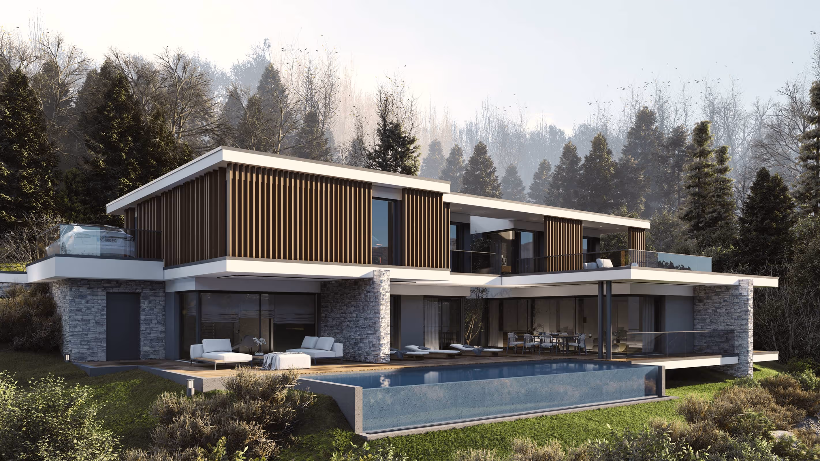Villa contemporaine Cliff en surplomb à Annecy – 580 Rive Est Architectes