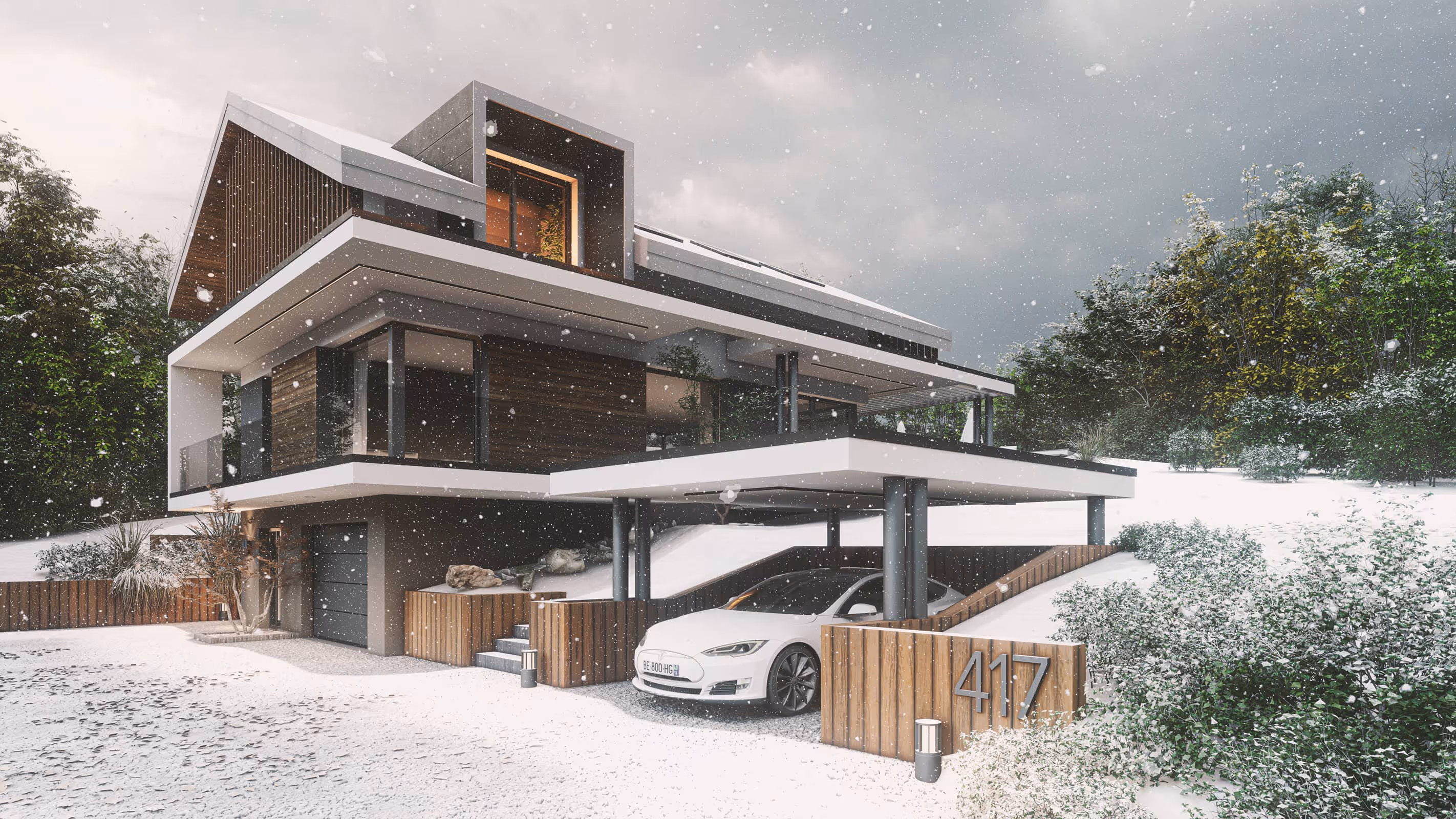 Villa contemporaine suspendue à Annecy – Architecture de luxe signée 580 Rive Est