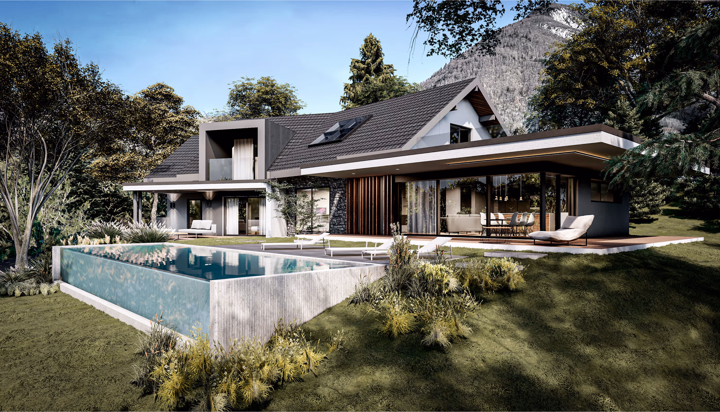 Villa GH – Rénovation contemporaine avec vue lac à Annecy | 580 Rive Est