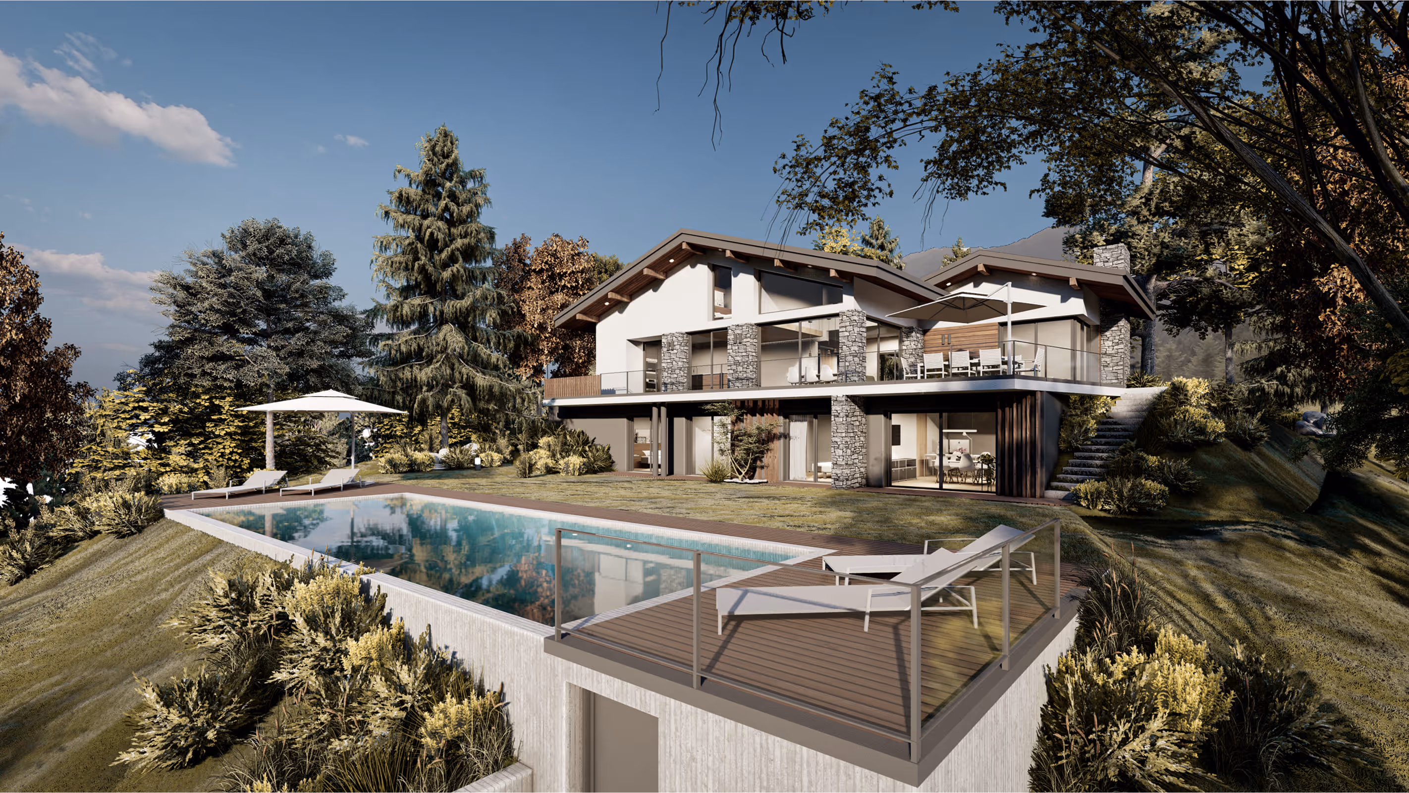 Villa Séquoia – Rénovation contemporaine d’une villa des années 70 | 580 Rive Est Architecture