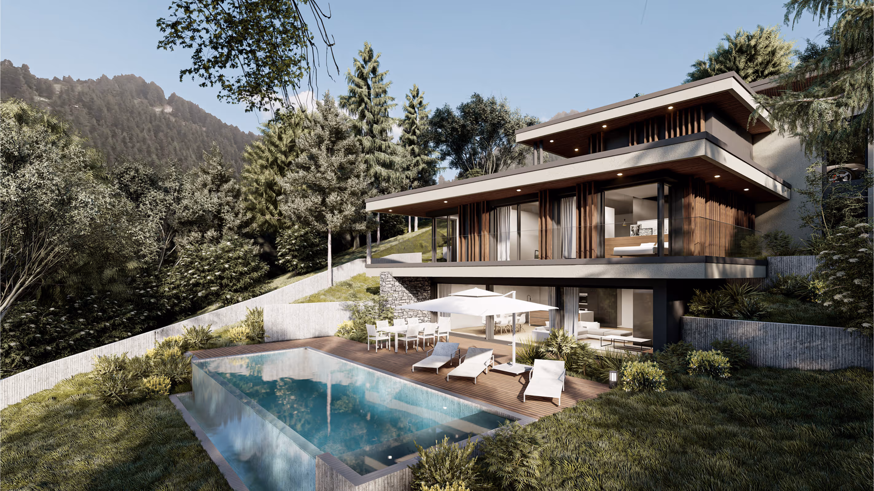 Villa Strada – Rénovation contemporaine avec vue sur le lac d’Annecy | 580 Rive Est Architecture