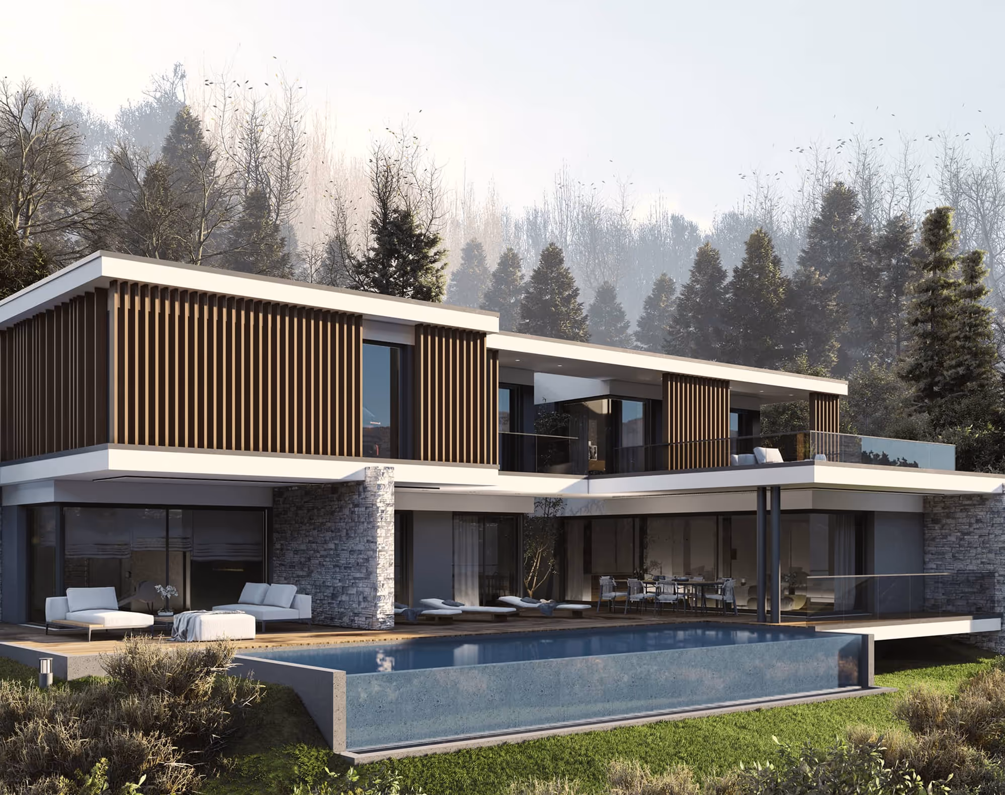 Villa contemporaine Cliff en surplomb à Annecy – 580 Rive Est Architectes