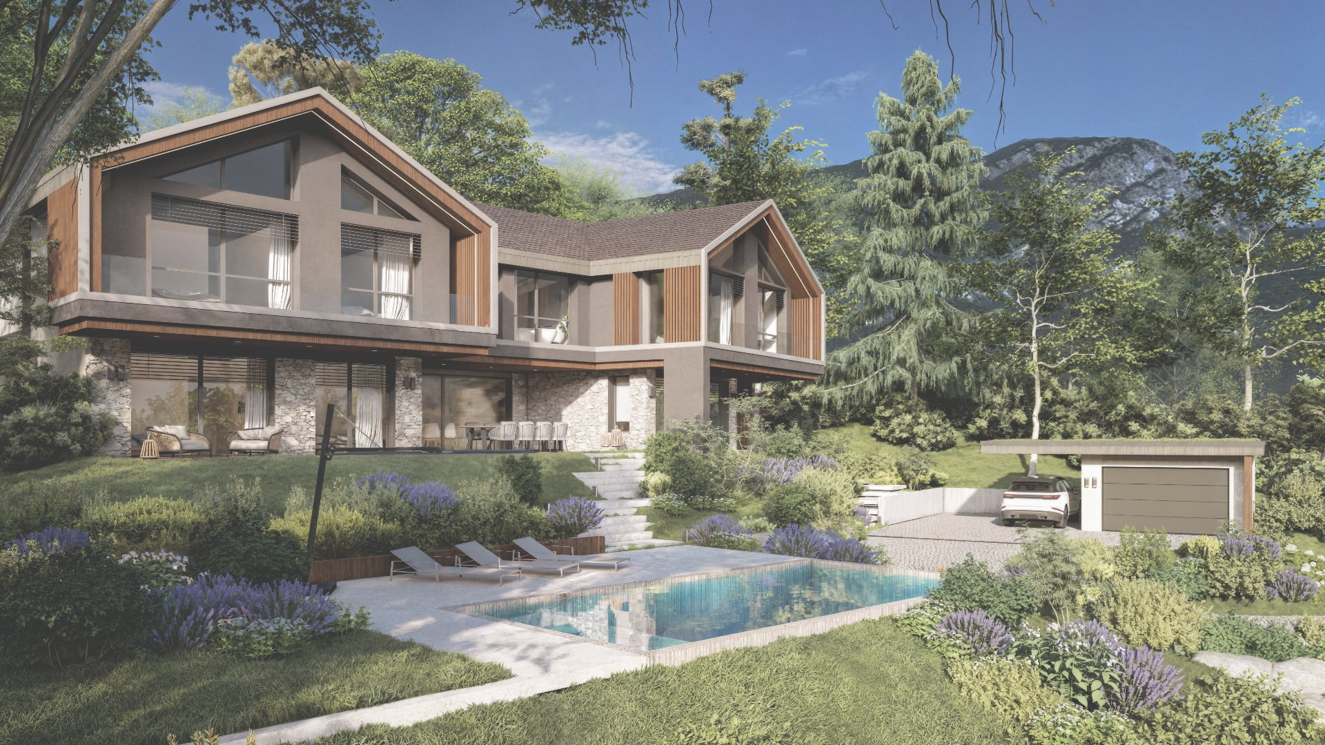 Villa SOUL – Villa contemporaine à flanc de montagne près du lac d’Annecy | 580 Rive Est
