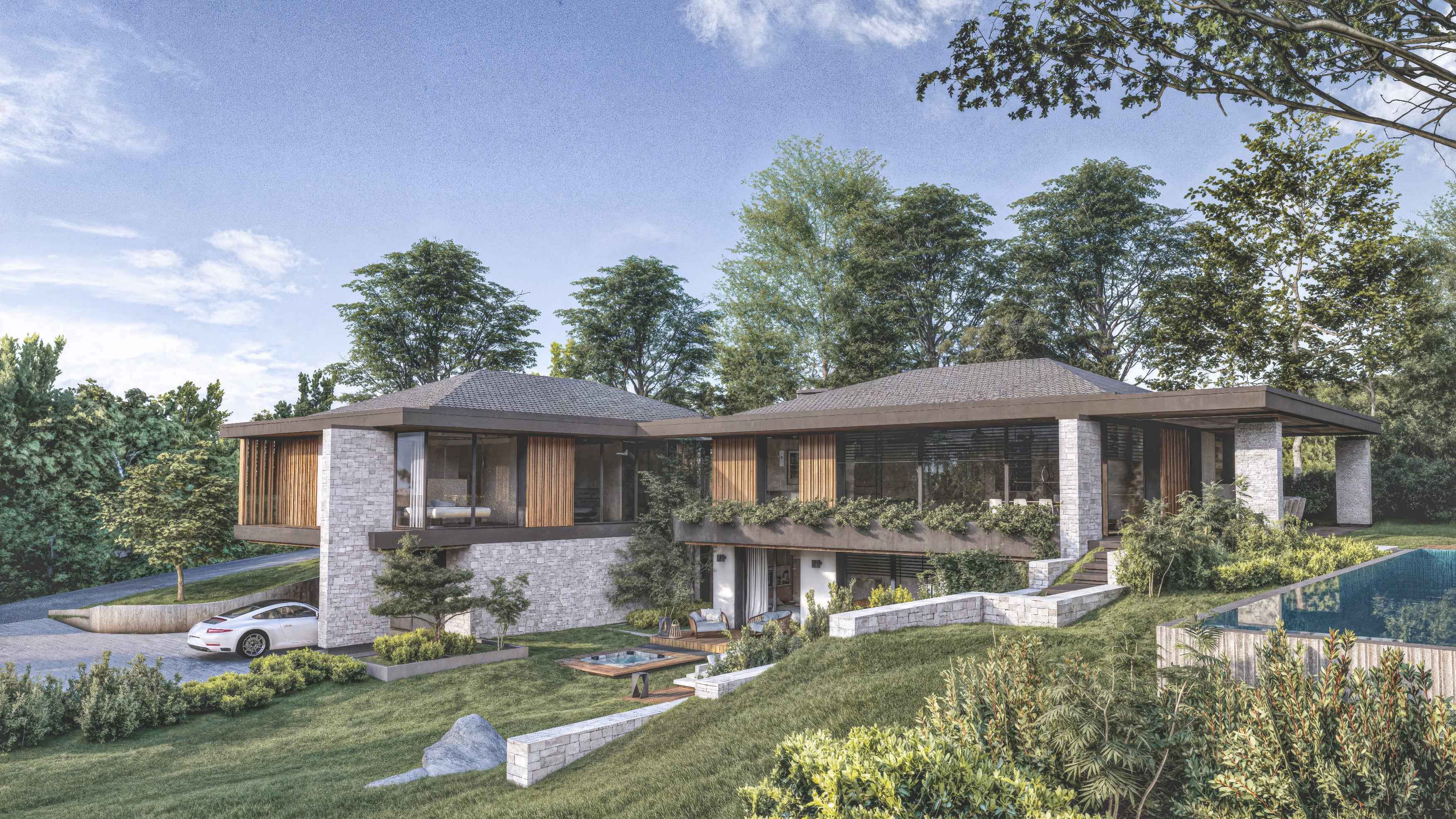Villa WOOD – Villa contemporaine en bois et pierre près d’Annecy | 580 Rive Est