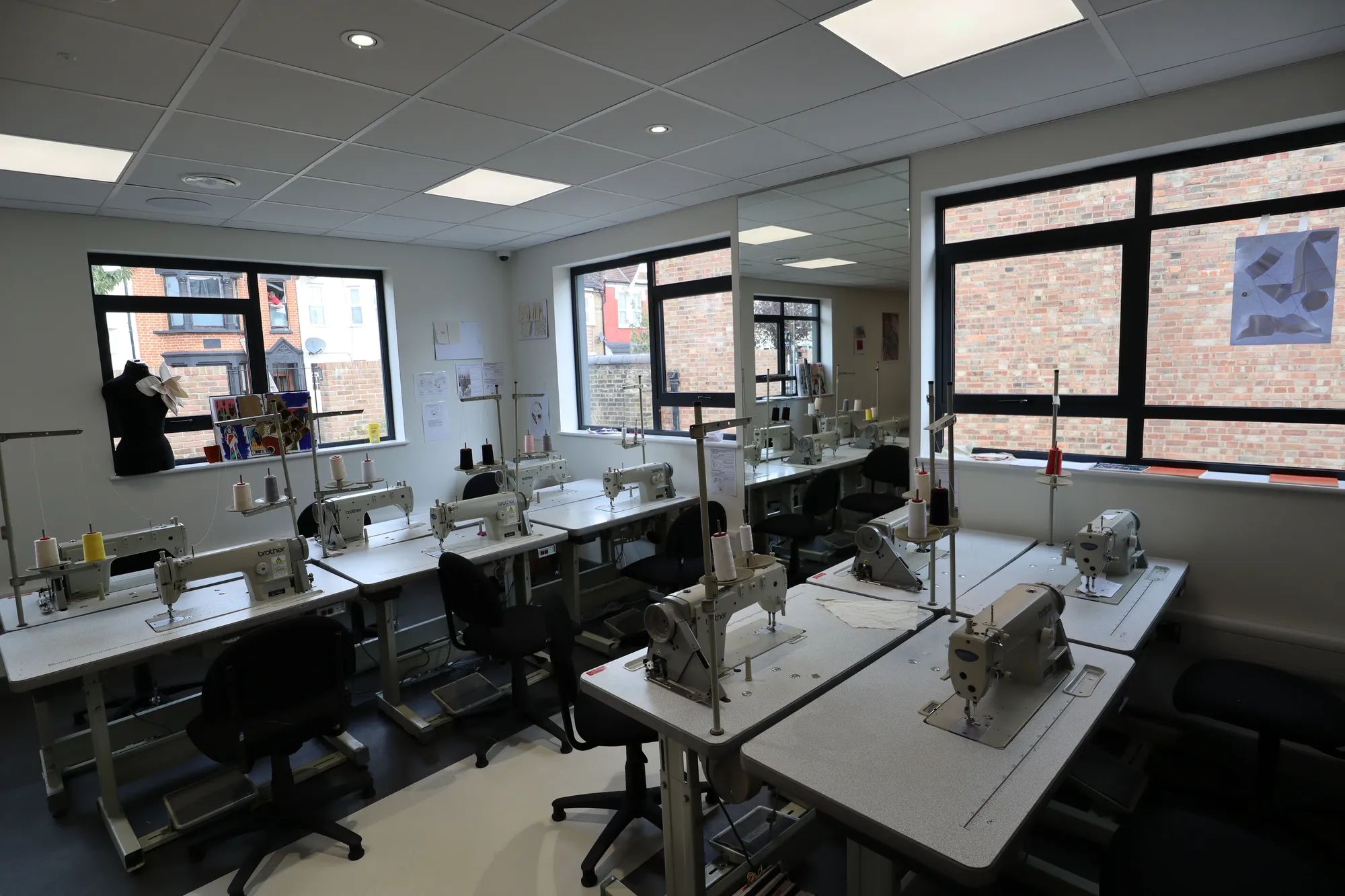 Big Creative Academy, London: fashion studio with sewing workstations