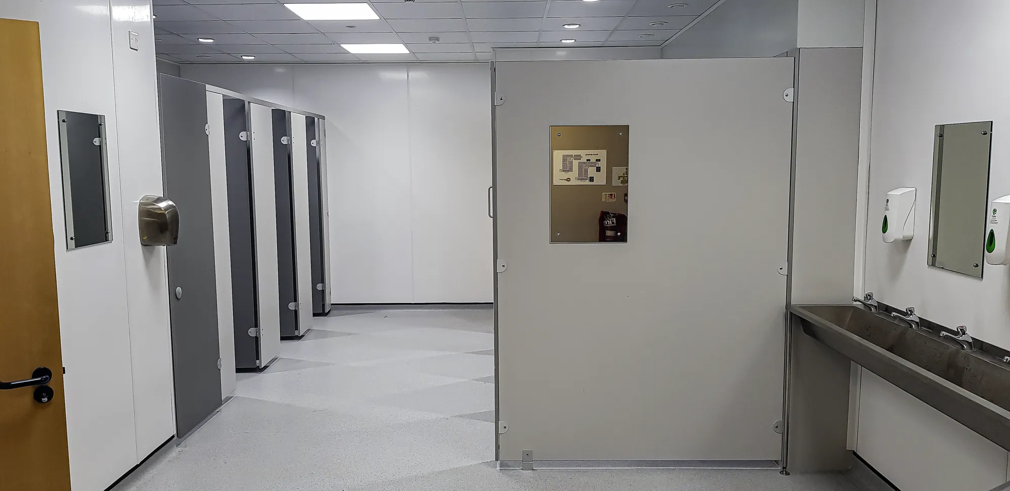 East Norfolk College: corridor in one of the refurbished teaching areas