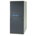 American Standard Silver 95H high-efficiency natural gas furnace, featuring a durable steel cabinet and designed for optimal heating performance.