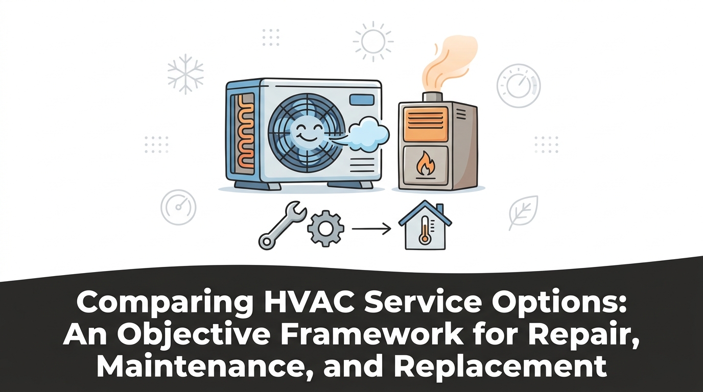 Comparing HVAC Service Options: An Objective Framework for Repair, Maintenance, and Replacement