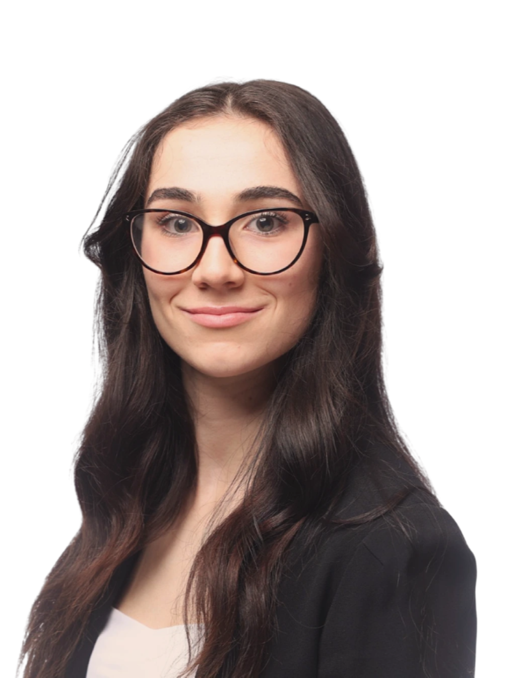 Professional headshot of a team member wearing business attire, smiling confidently against a plain white background.