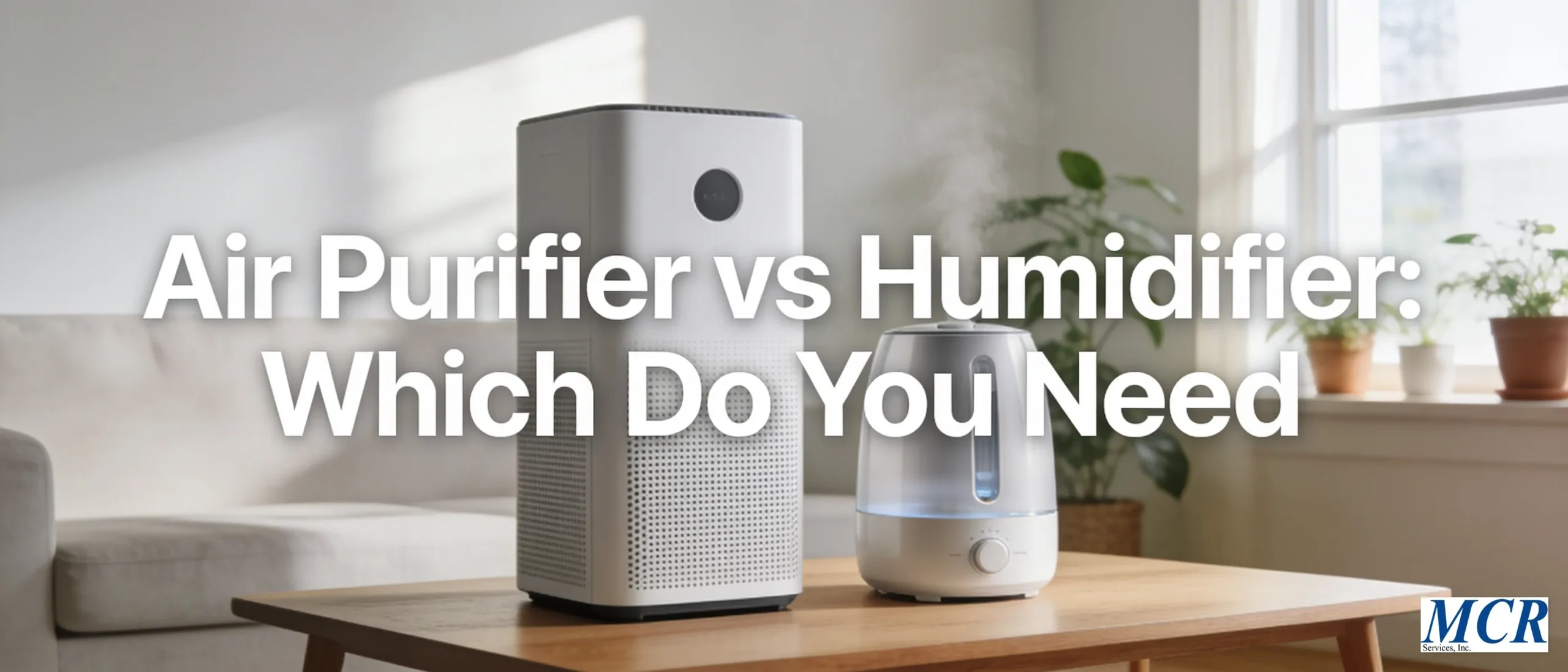 Both air purifiers and humidifiers impact the air you breathe but serve different purposes.; MCR