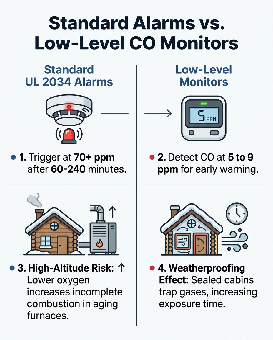 Standard Alarms vs. Low-Level CO Monitors