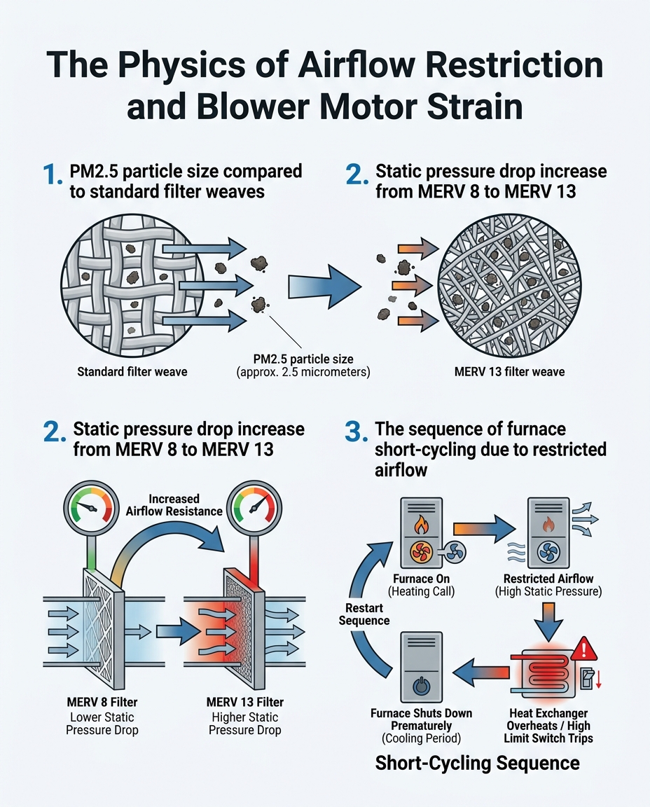The Physics of Airflow Restriction and Blower Motor Strain