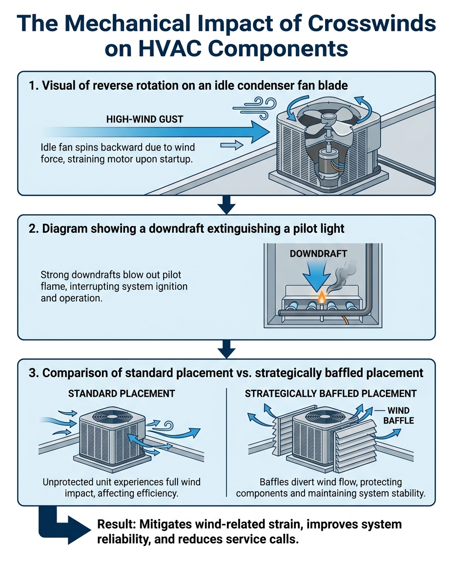 The Mechanical Impact of Crosswinds on HVAC Components
