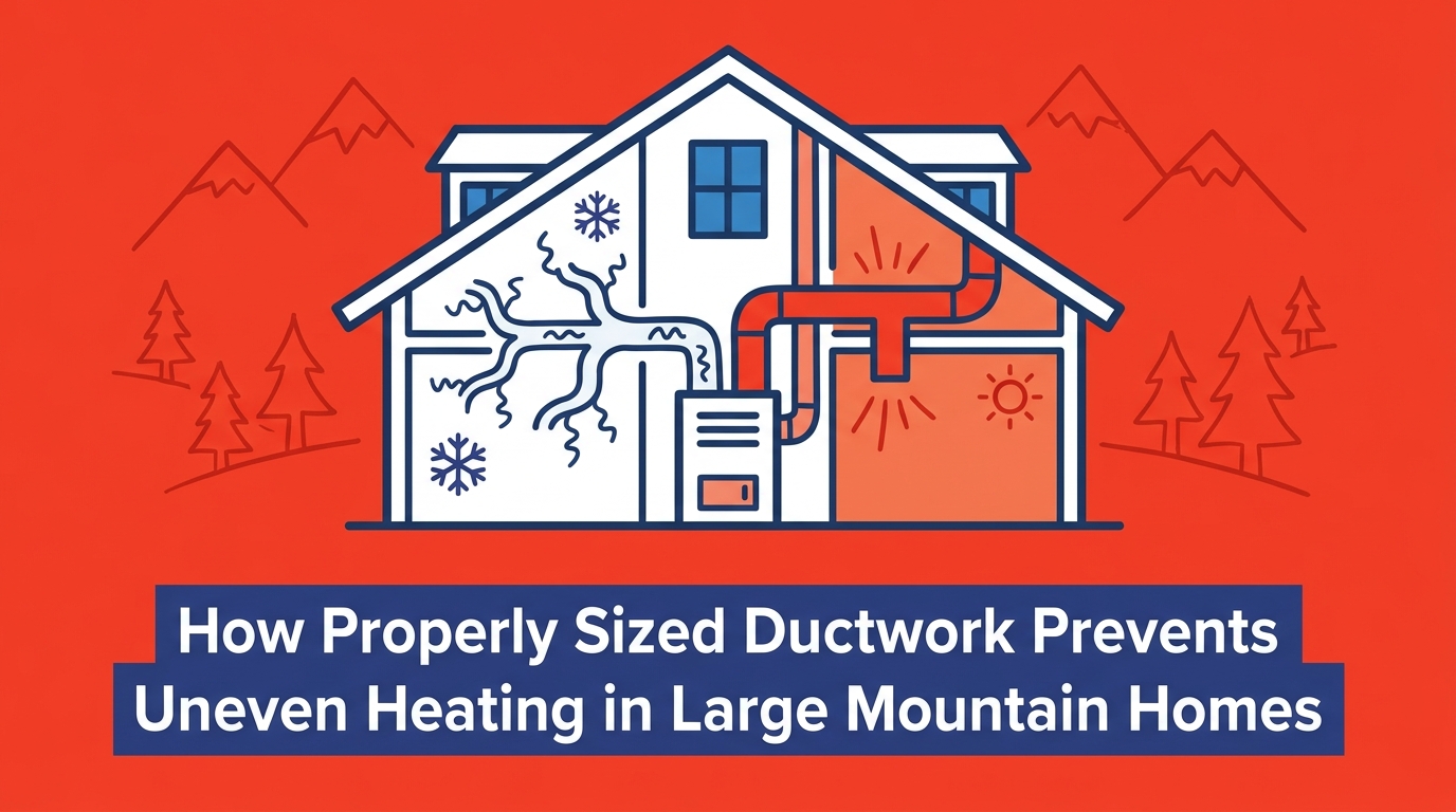 How Properly Sized Ductwork Prevents Uneven Heating in Large Mountain Homes — featured image
