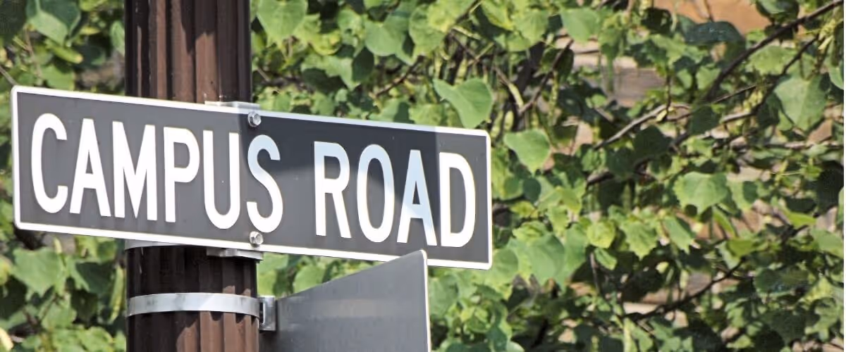 campus-road-sign-picture-id486669306