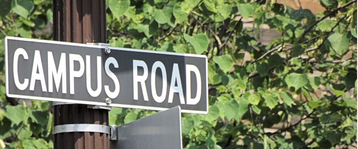campus-road-sign-picture-id486669306