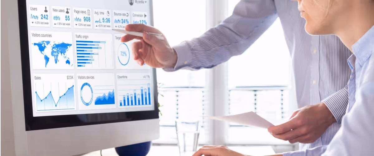 team-of-business-people-discussing-digital-marketing-metrics-report-picture-id963146264