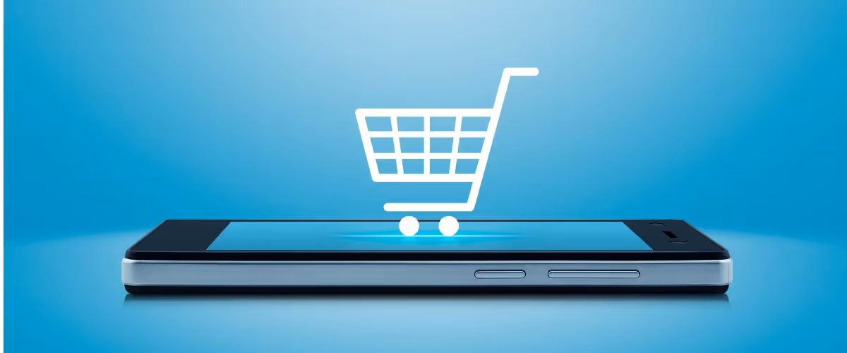 shopping-cart-icon-on-smart-phone-screen-shop-online-concept-picture-id545569554