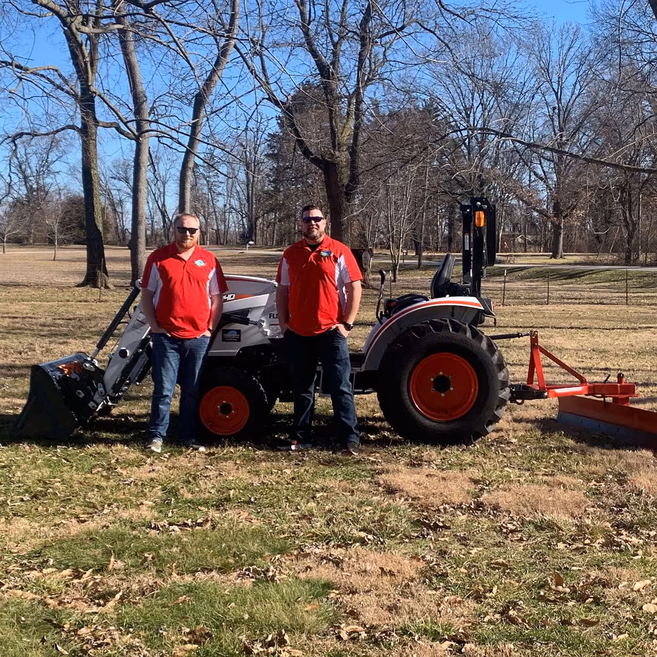 Midwestern Outdoor Services commercial lawn care team