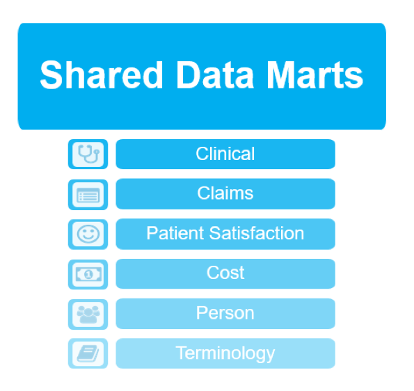 Graphic of shared data marts