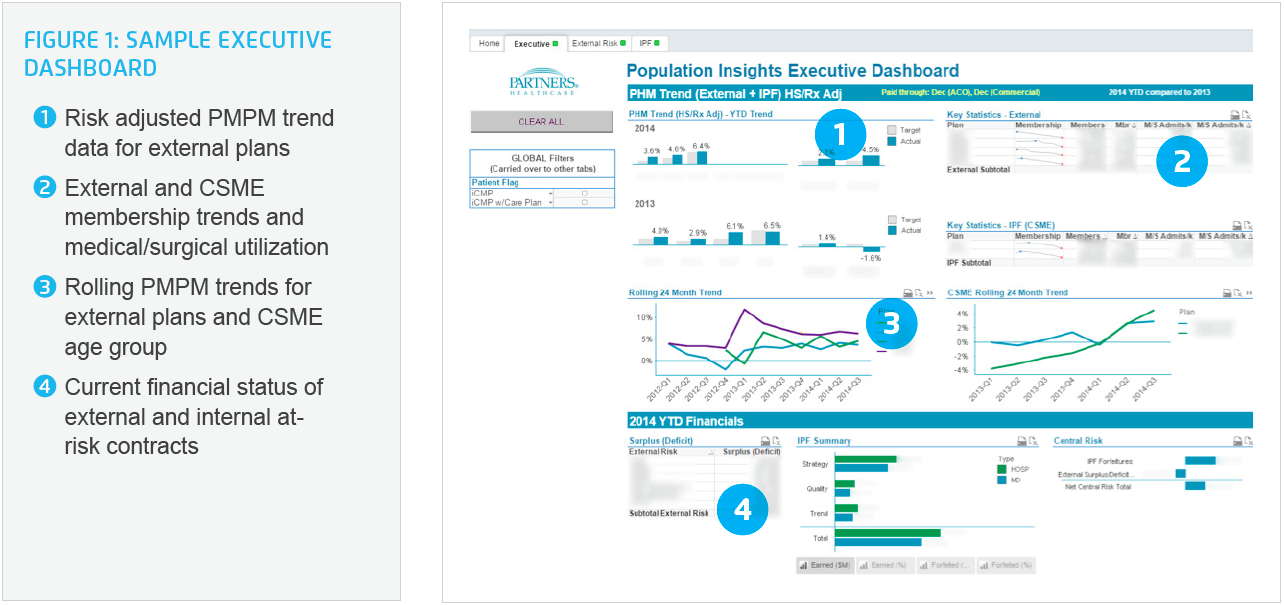 Sample visual of a Population Insights Executive Dashboard