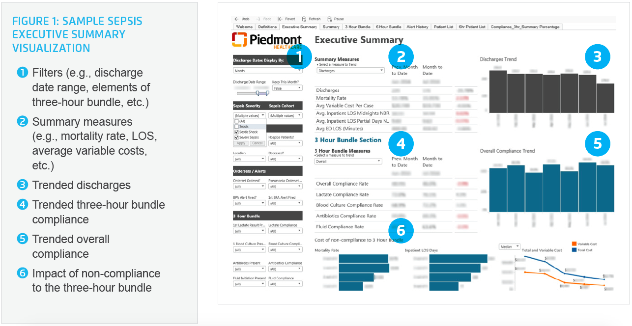 sample-sepsis-executive-summary-visualization