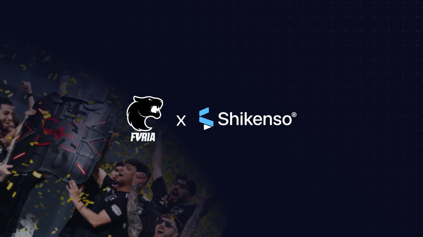 This image displays the logos of Shikenso and FURIA, displaying the renewal of their partnership