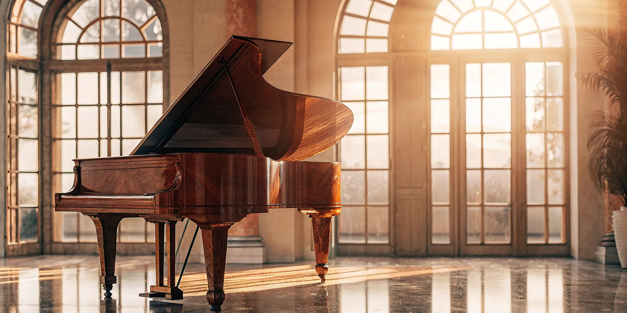 Moving a grand piano through a doorway.