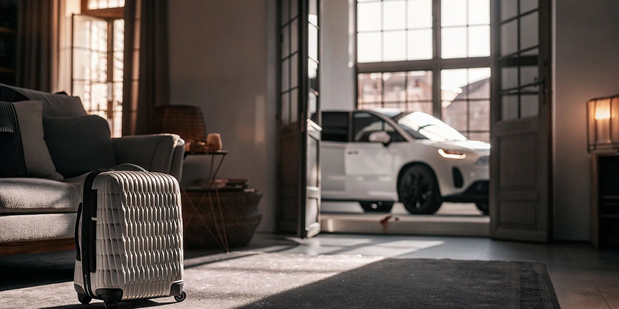 A packed suitcase ready for an organized move with professional local movers.