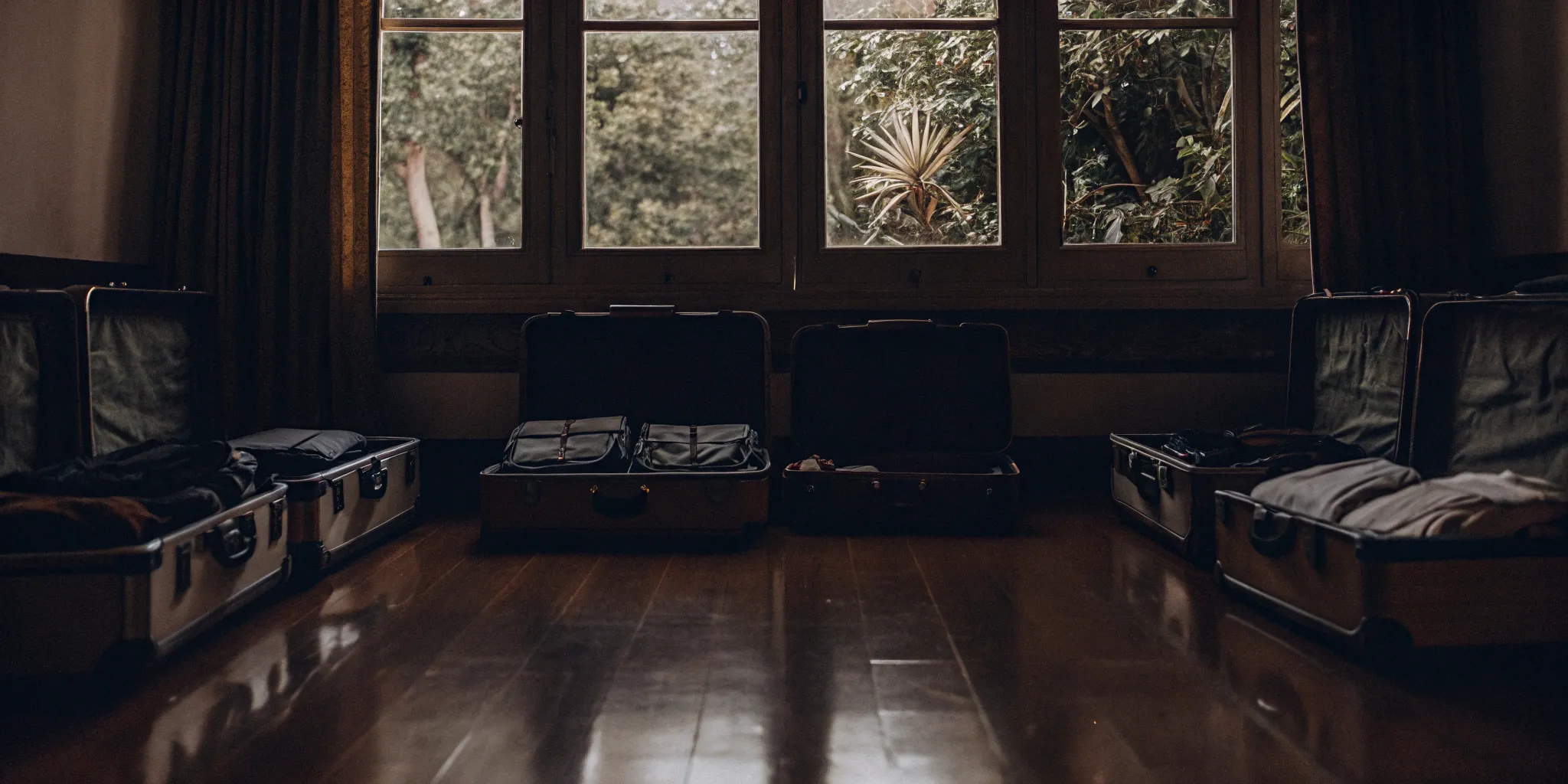 Open suitcases packed for a predictable move with a flat rate moving company.