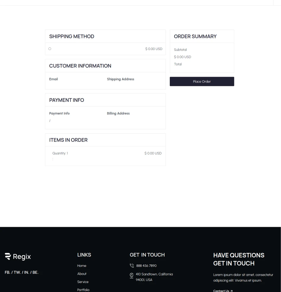 Checkout Paypal