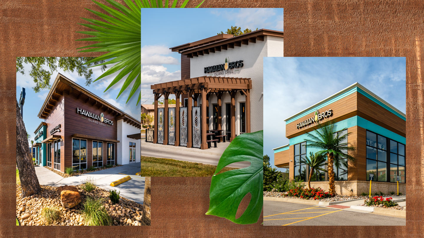 Photos of several Hawaiian Bro's locations